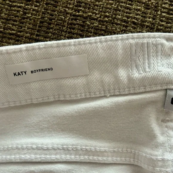 COPY - KUT from the Kloth Katy Boyfriend White Mid Rise Denim Jeans Size 6-NWOT - Picture 9 of 10